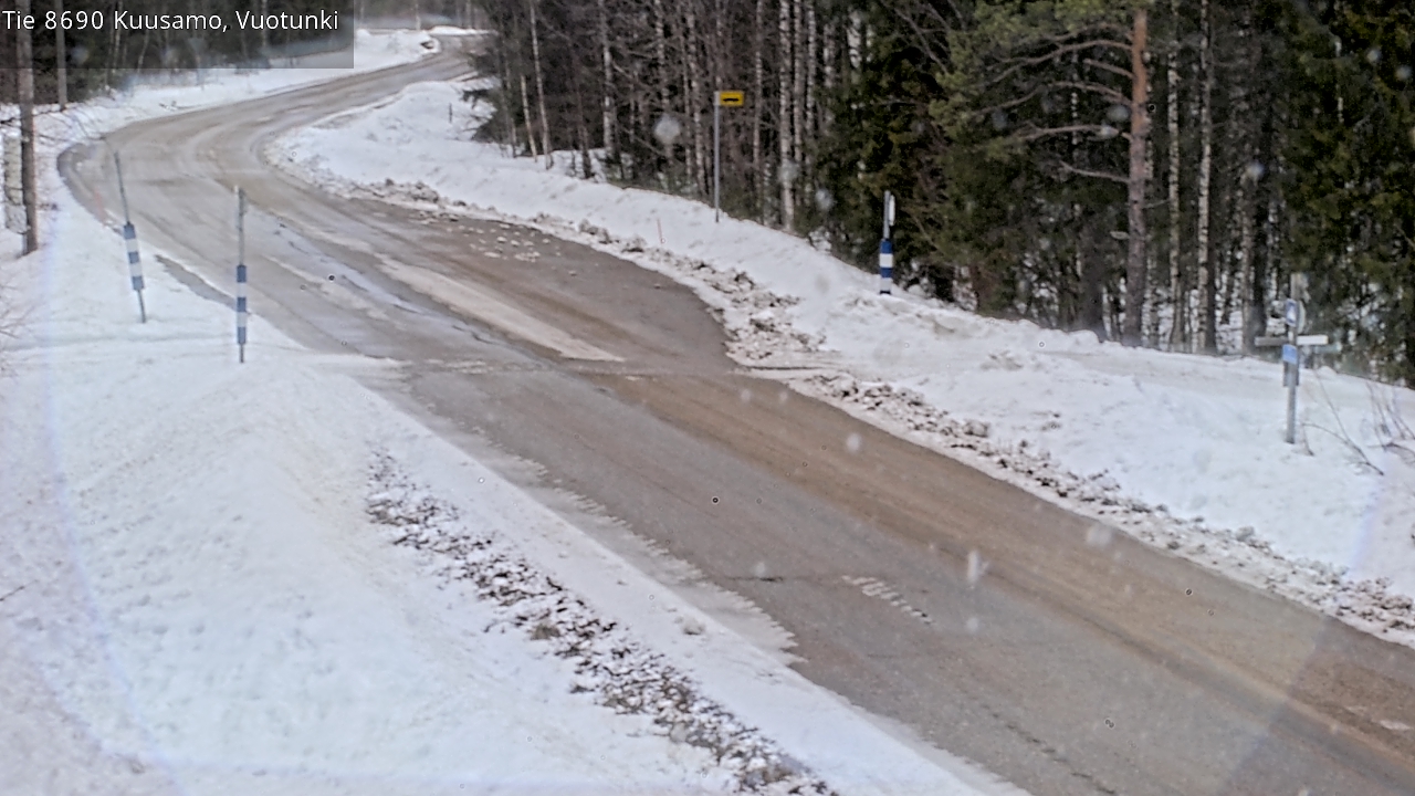 Weather Camera Image Väg 8690 Kuusamo, Vuotunki, Kuusamo, Pohjois-Pohjanmaa