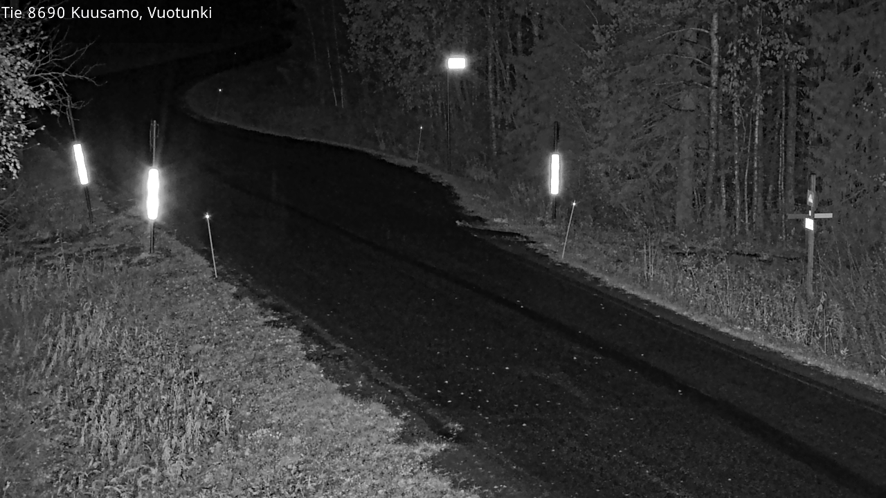 Weather Camera Image Road 8690 Kuusamo, Vuotunki, Kuusamo, Pohjois-Pohjanmaa