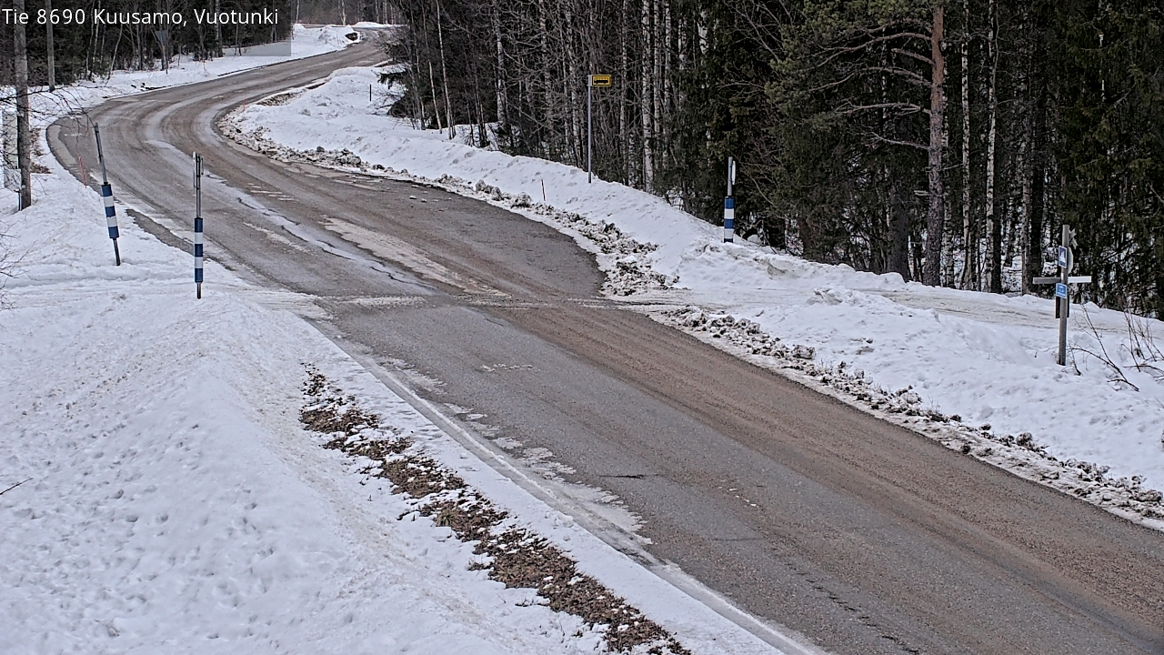 Weather Camera Image Road 8690 Kuusamo, Vuotunki, Kuusamo, Pohjois-Pohjanmaa