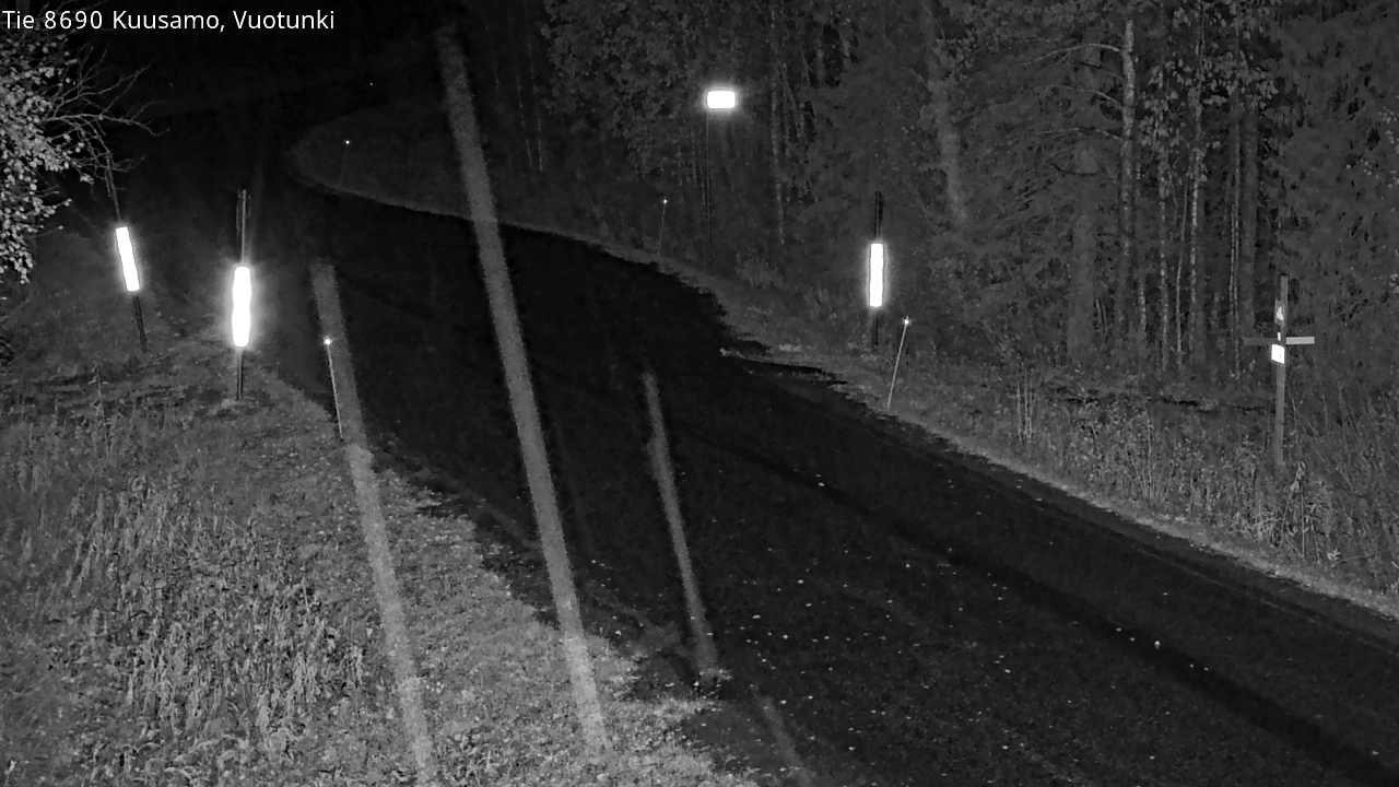 Weather Camera Image Road 8690 Kuusamo, Vuotunki, Kuusamo, Pohjois-Pohjanmaa