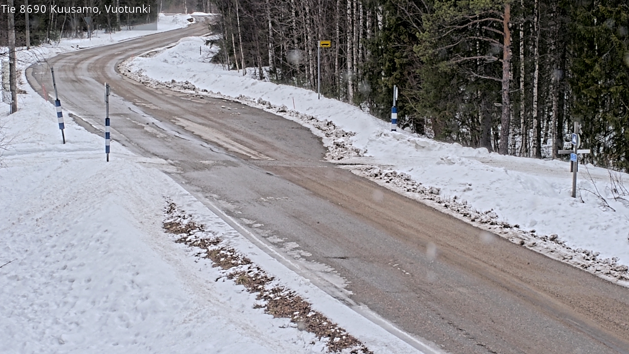 Weather Camera Image Väg 8690 Kuusamo, Vuotunki, Kuusamo, Pohjois-Pohjanmaa
