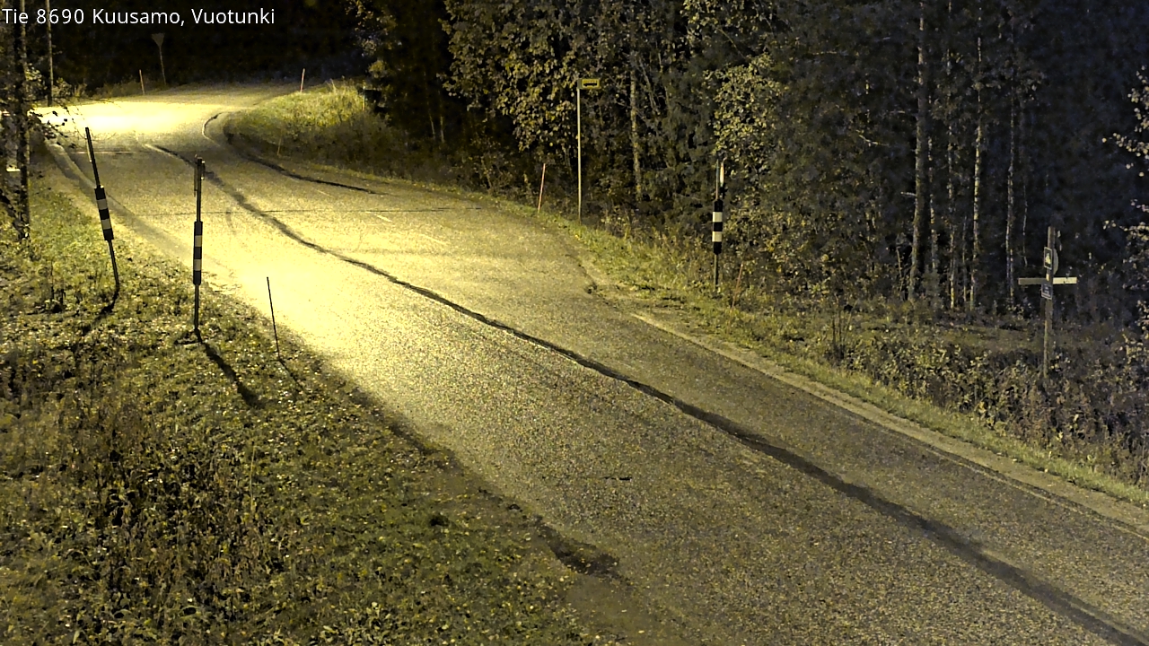 Weather Camera Image Road 8690 Kuusamo, Vuotunki, Kuusamo, Pohjois-Pohjanmaa