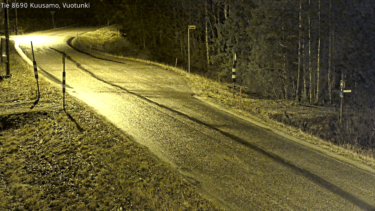 Weather Camera Image Road 8690 Kuusamo, Vuotunki, Kuusamo, Pohjois-Pohjanmaa