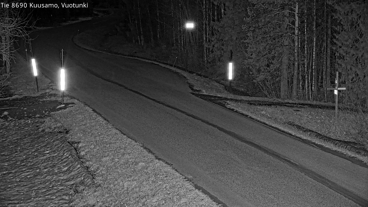 Weather Camera Image Väg 8690 Kuusamo, Vuotunki, Kuusamo, Pohjois-Pohjanmaa