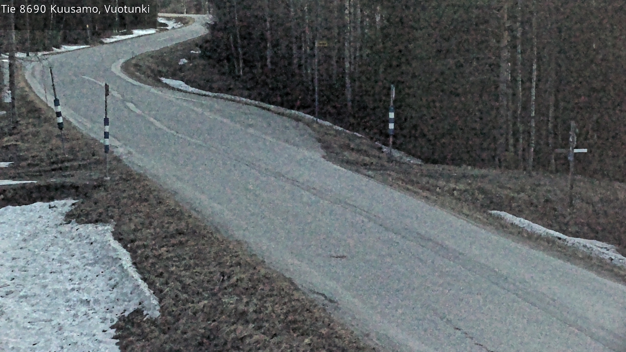 Weather Camera Image Road 8690 Kuusamo, Vuotunki, Kuusamo, Pohjois-Pohjanmaa