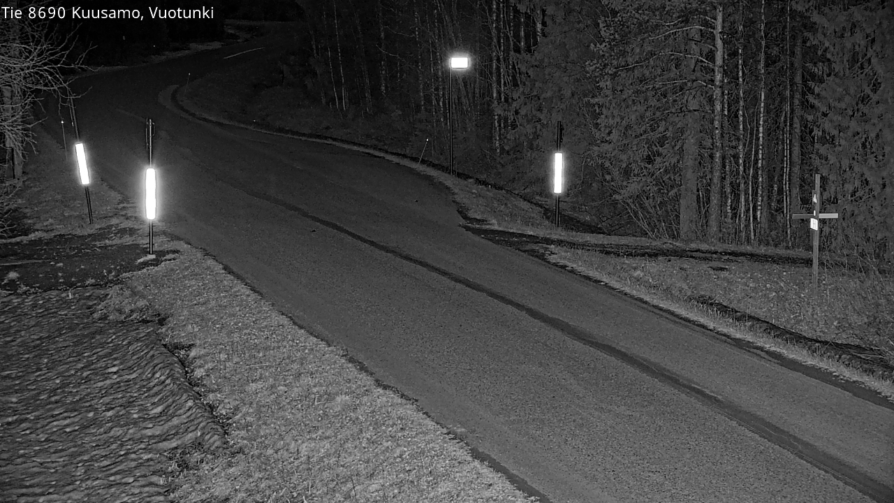 Weather Camera Image Väg 8690 Kuusamo, Vuotunki, Kuusamo, Pohjois-Pohjanmaa