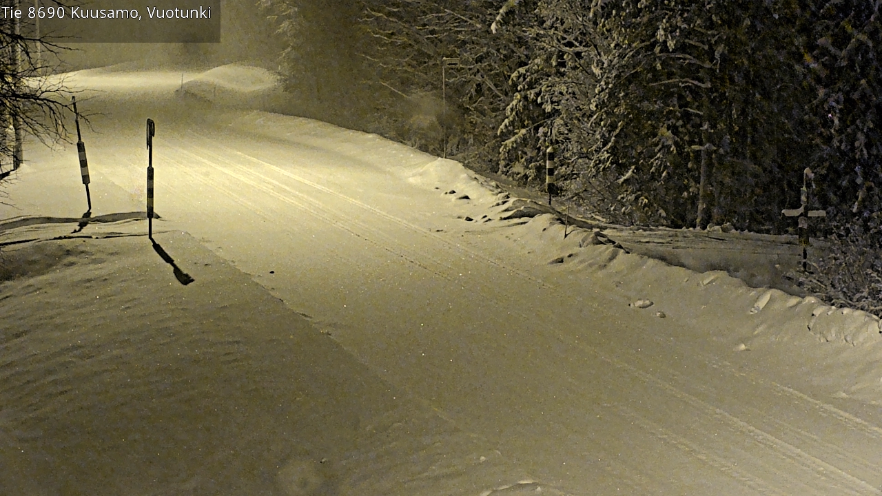 Weather Camera Image Road 8690 Kuusamo, Vuotunki, Kuusamo, Pohjois-Pohjanmaa
