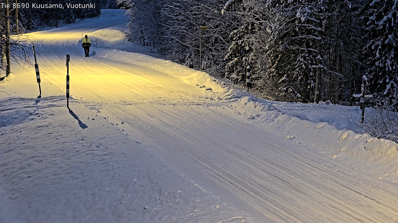Weather Camera Image Road 8690 Kuusamo, Vuotunki, Kuusamo, Pohjois-Pohjanmaa