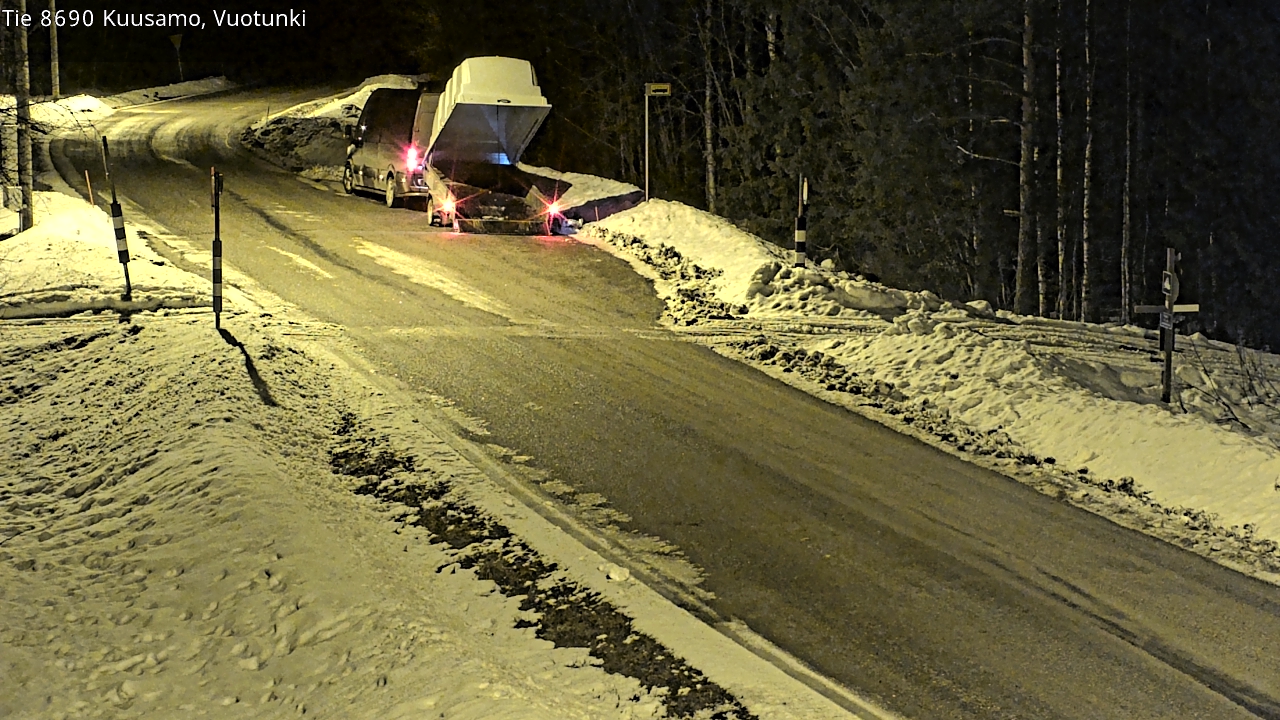 Weather Camera Image Road 8690 Kuusamo, Vuotunki, Kuusamo, Pohjois-Pohjanmaa