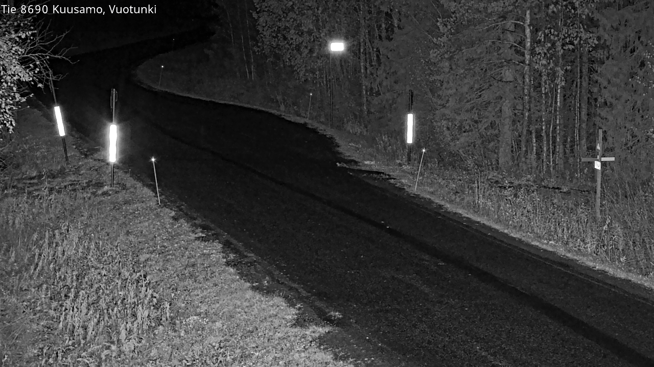 Weather Camera Image Road 8690 Kuusamo, Vuotunki, Kuusamo, Pohjois-Pohjanmaa