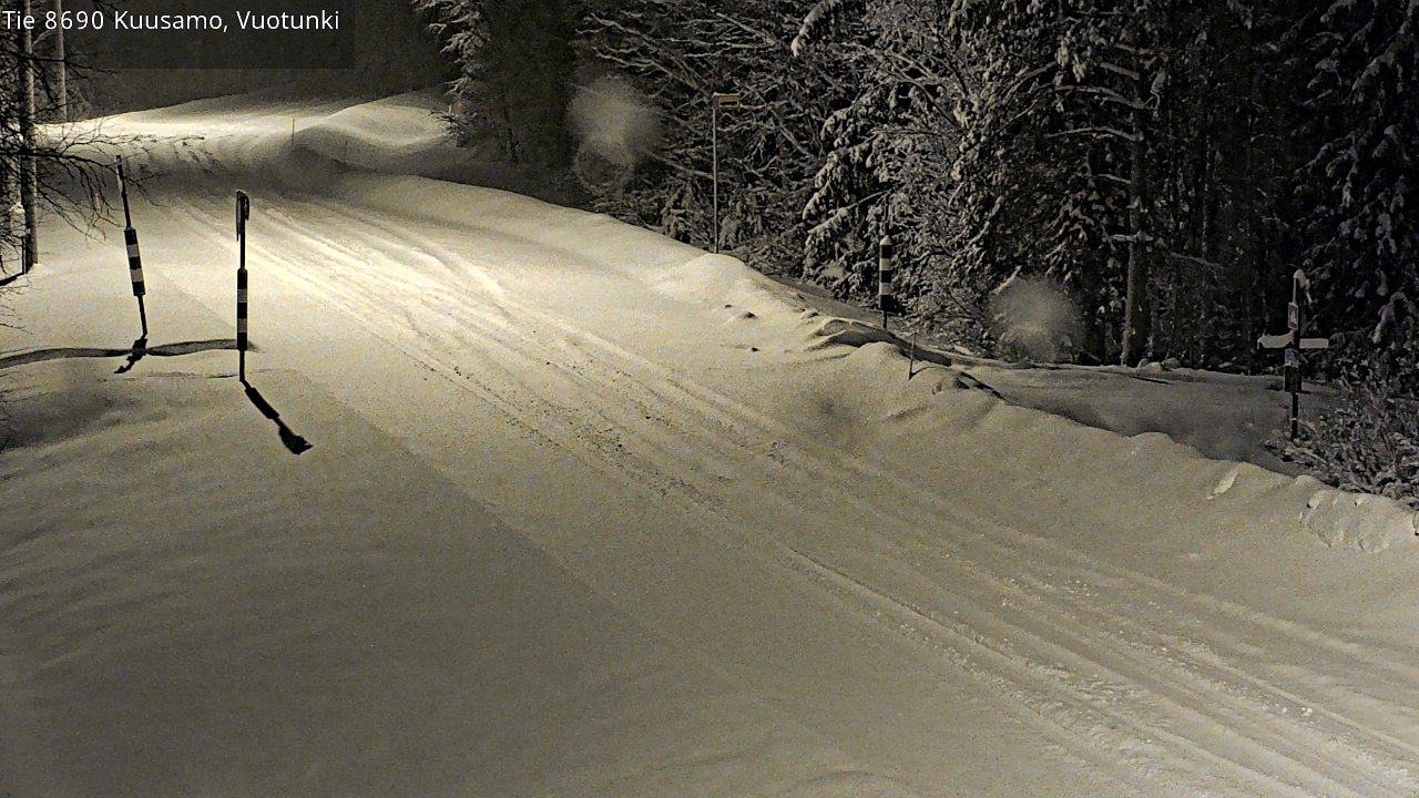 Weather Camera Image Road 8690 Kuusamo, Vuotunki, Kuusamo, Pohjois-Pohjanmaa