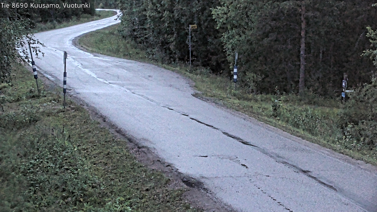 Weather Camera Image Väg 8690 Kuusamo, Vuotunki, Kuusamo, Pohjois-Pohjanmaa