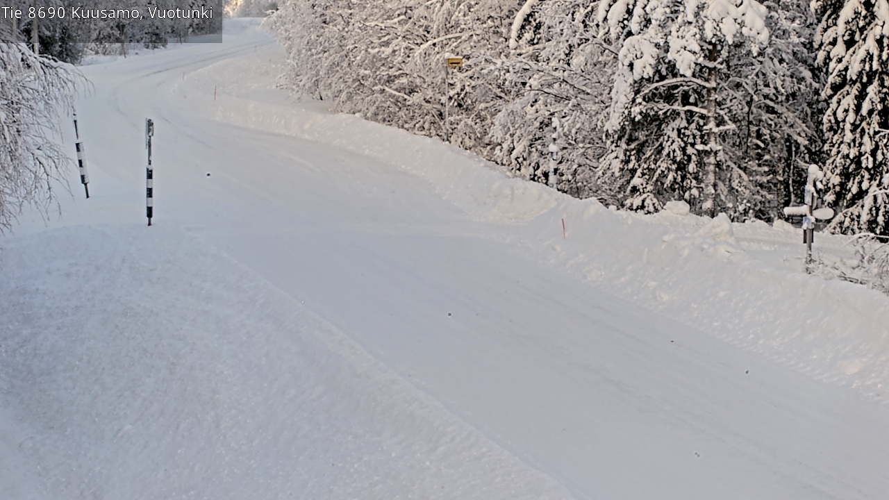 Kelikamerat Kuva Tie 8690 Kuusamo, Vuotunki, Kuusamo, Pohjois-Pohjanmaa