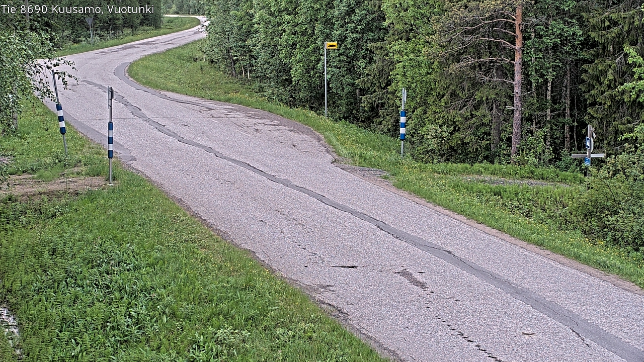 Kelikamerat Kuva Tie 8690 Kuusamo, Vuotunki, Kuusamo, Pohjois-Pohjanmaa