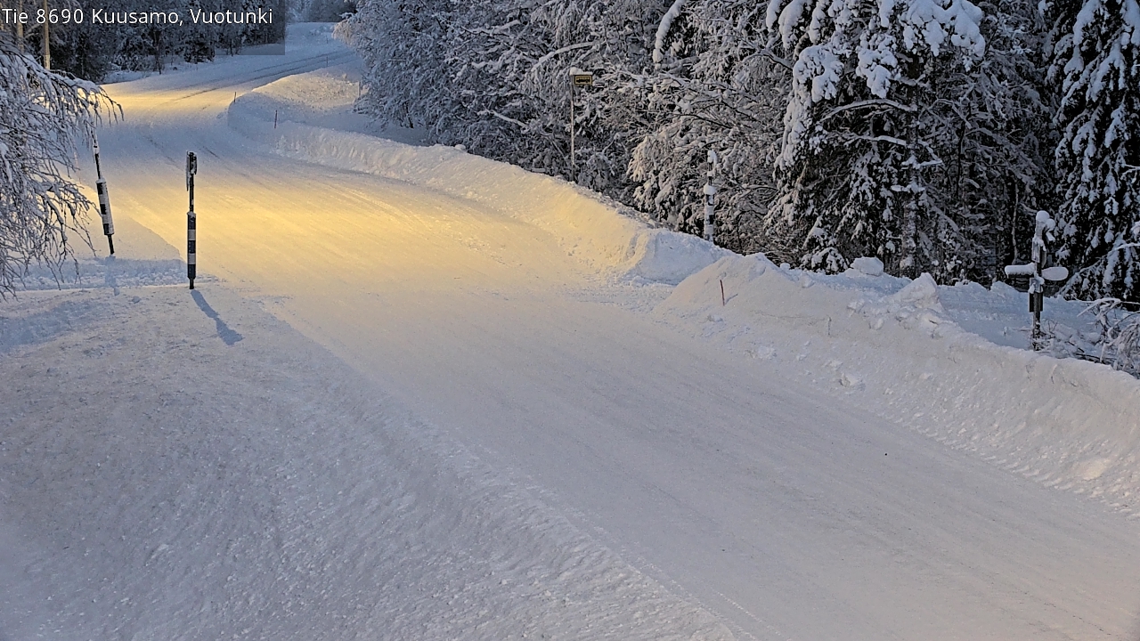 Kelikamerat Kuva Tie 8690 Kuusamo, Vuotunki, Kuusamo, Pohjois-Pohjanmaa