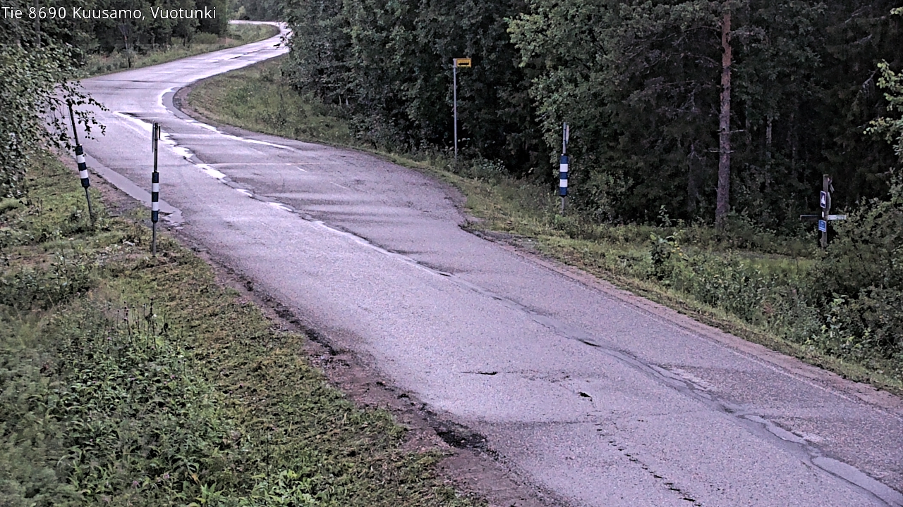 Weather Camera Image Väg 8690 Kuusamo, Vuotunki, Kuusamo, Pohjois-Pohjanmaa