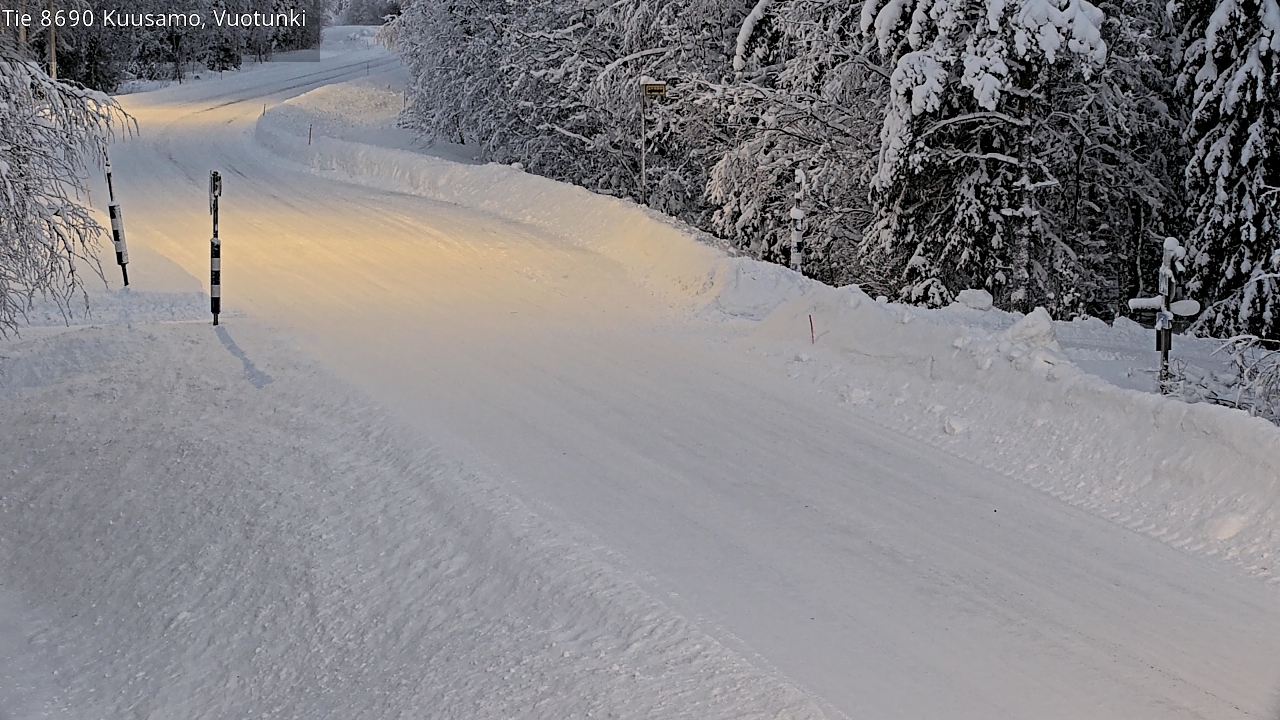 Kelikamerat Kuva Tie 8690 Kuusamo, Vuotunki, Kuusamo, Pohjois-Pohjanmaa