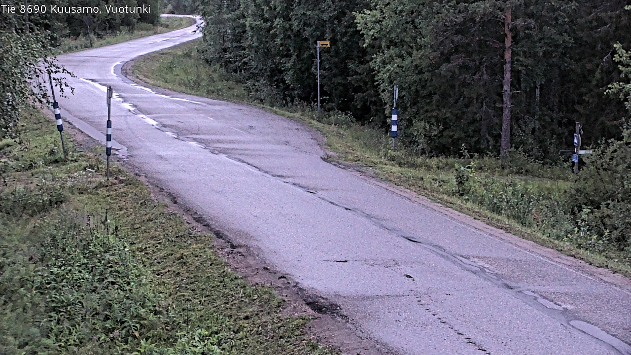 Weather Camera Image Väg 8690 Kuusamo, Vuotunki, Kuusamo, Pohjois-Pohjanmaa