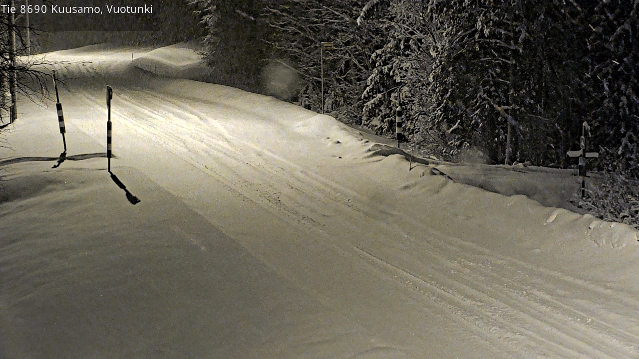 Weather Camera Image Road 8690 Kuusamo, Vuotunki, Kuusamo, Pohjois-Pohjanmaa