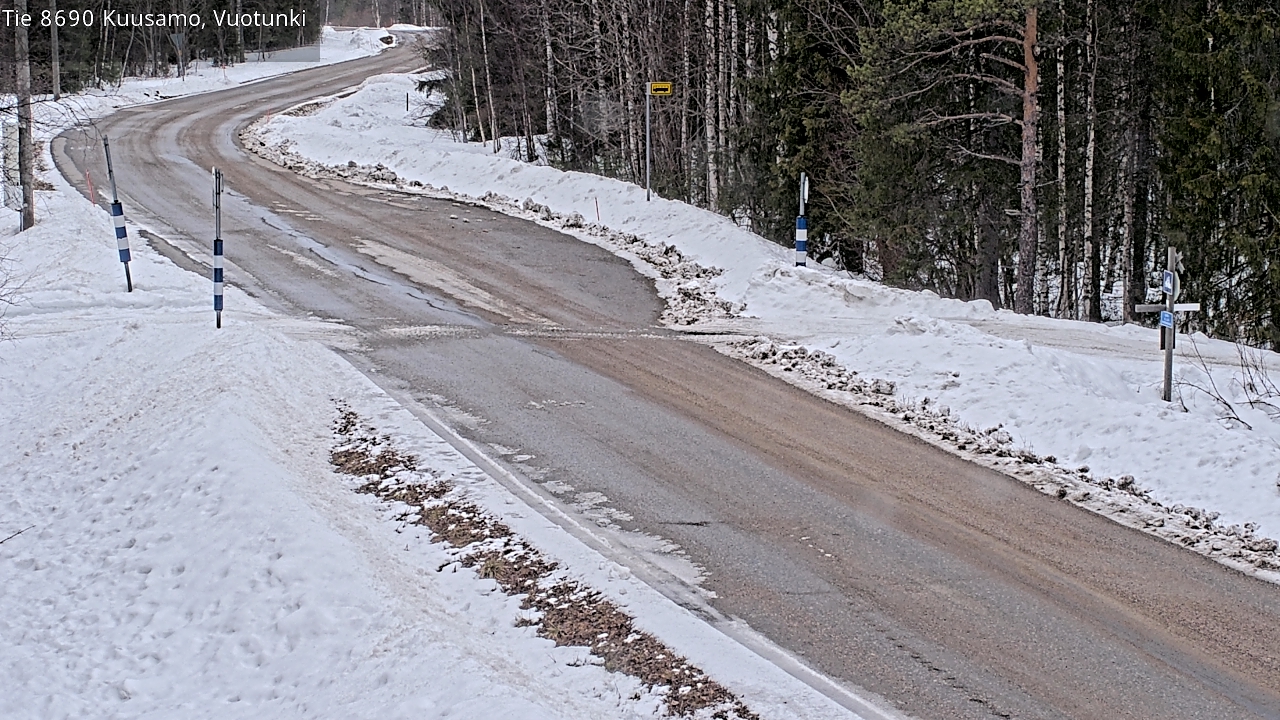 Weather Camera Image Road 8690 Kuusamo, Vuotunki, Kuusamo, Pohjois-Pohjanmaa