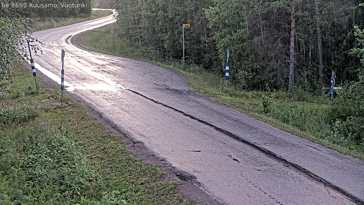Weather Camera Image Väg 8690 Kuusamo, Vuotunki, Kuusamo, Pohjois-Pohjanmaa