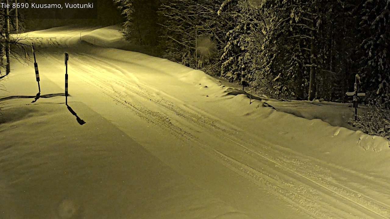 Weather Camera Image Road 8690 Kuusamo, Vuotunki, Kuusamo, Pohjois-Pohjanmaa