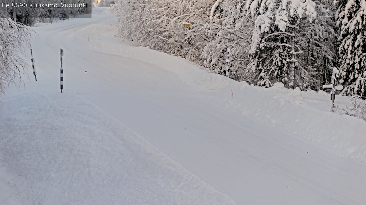 Weather Camera Image Väg 8690 Kuusamo, Vuotunki, Kuusamo, Pohjois-Pohjanmaa