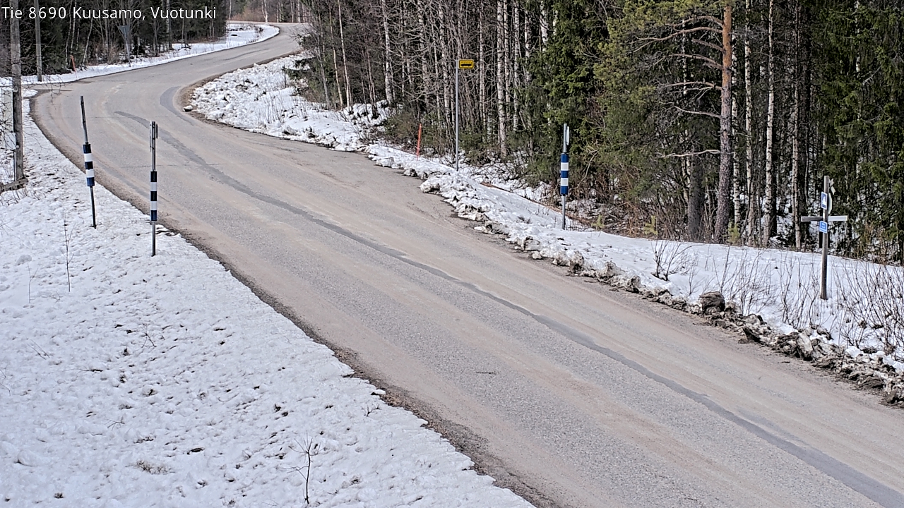 Kelikamerat Kuva Tie 8690 Kuusamo, Vuotunki, Kuusamo, Pohjois-Pohjanmaa