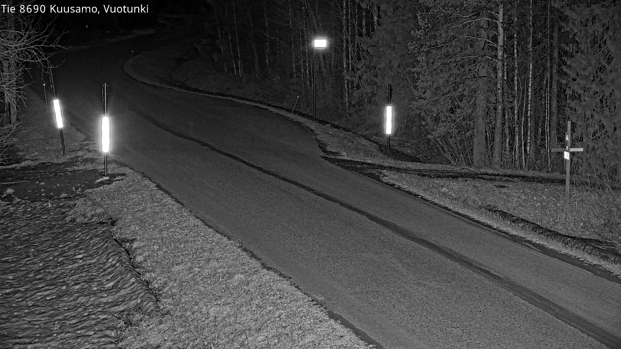 Weather Camera Image Väg 8690 Kuusamo, Vuotunki, Kuusamo, Pohjois-Pohjanmaa