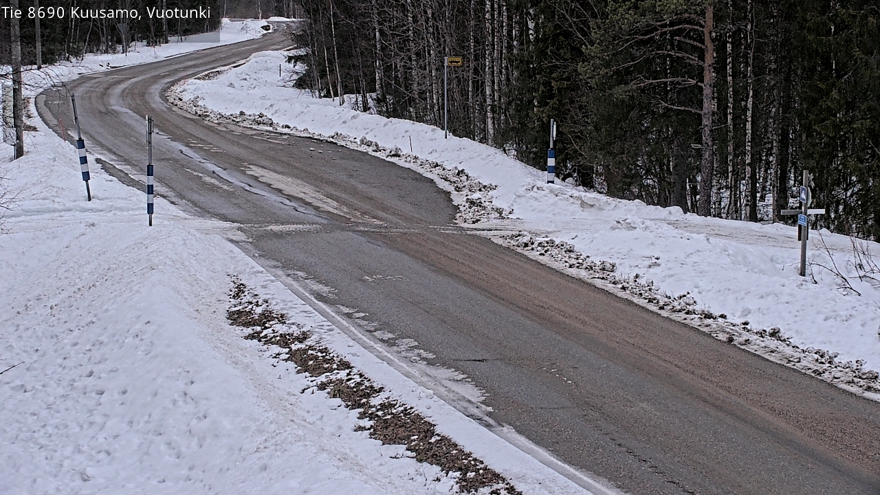 Weather Camera Image Road 8690 Kuusamo, Vuotunki, Kuusamo, Pohjois-Pohjanmaa