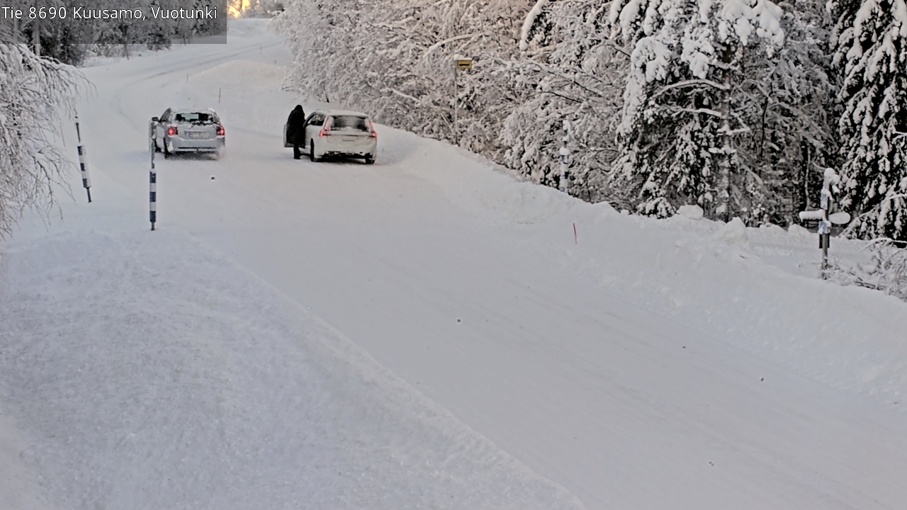 Weather Camera Image Väg 8690 Kuusamo, Vuotunki, Kuusamo, Pohjois-Pohjanmaa