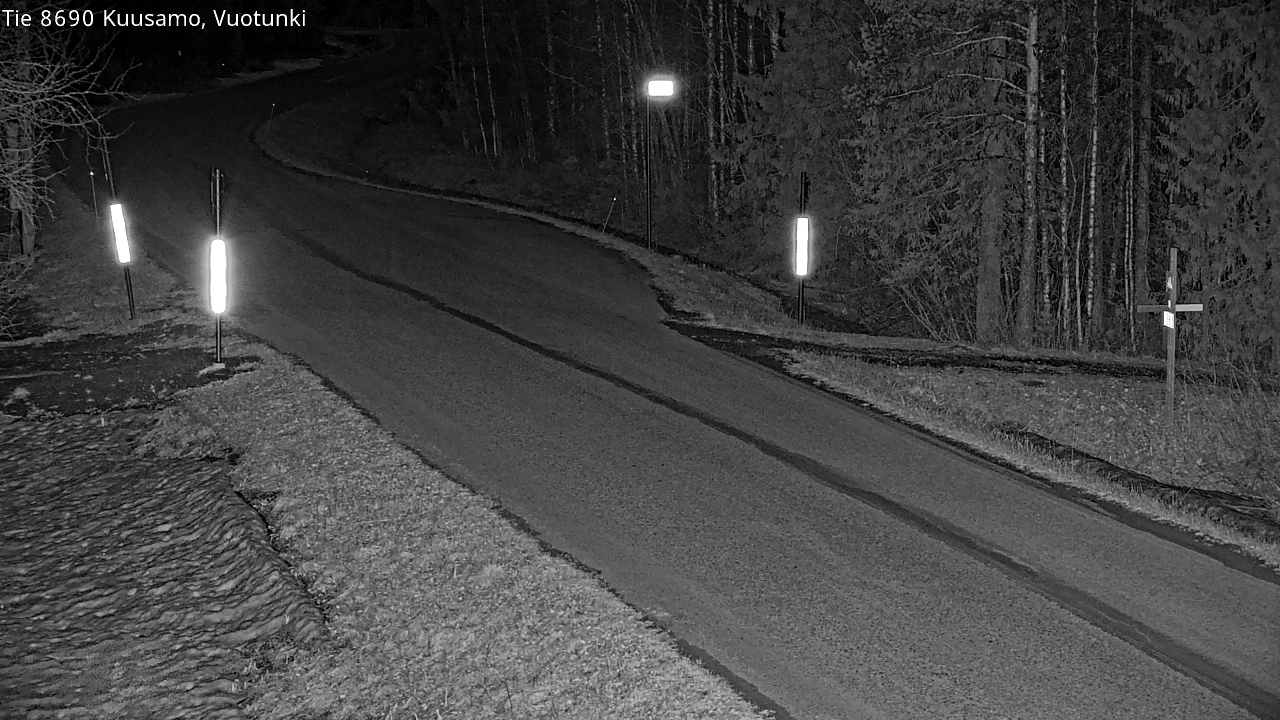 Weather Camera Image Väg 8690 Kuusamo, Vuotunki, Kuusamo, Pohjois-Pohjanmaa