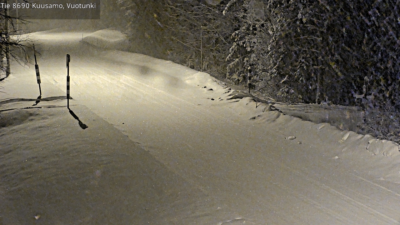 Weather Camera Image Road 8690 Kuusamo, Vuotunki, Kuusamo, Pohjois-Pohjanmaa
