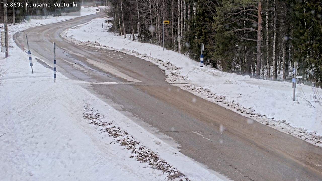 Weather Camera Image Väg 8690 Kuusamo, Vuotunki, Kuusamo, Pohjois-Pohjanmaa