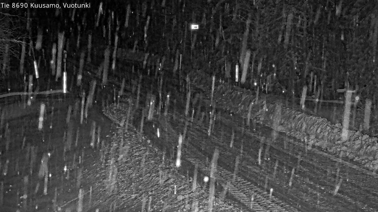 Weather Camera Image Road 8690 Kuusamo, Vuotunki, Kuusamo, Pohjois-Pohjanmaa