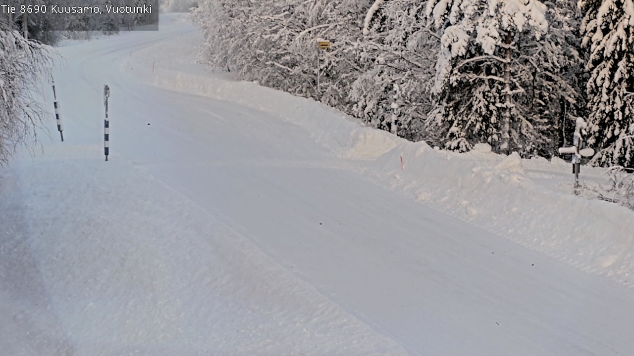 Kelikamerat Kuva Tie 8690 Kuusamo, Vuotunki, Kuusamo, Pohjois-Pohjanmaa