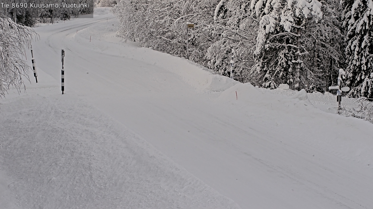 Weather Camera Image Road 8690 Kuusamo, Vuotunki, Kuusamo, Pohjois-Pohjanmaa