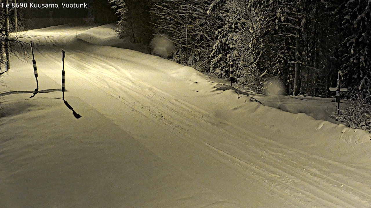 Weather Camera Image Road 8690 Kuusamo, Vuotunki, Kuusamo, Pohjois-Pohjanmaa