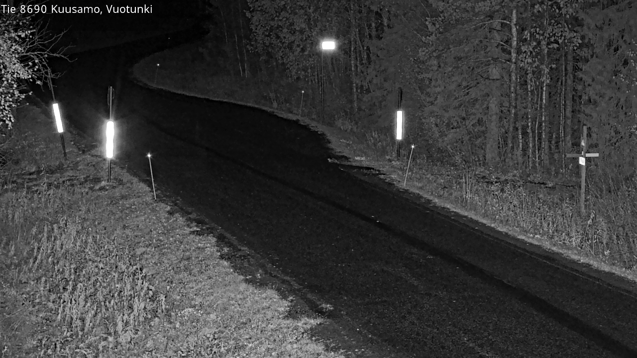 Weather Camera Image Road 8690 Kuusamo, Vuotunki, Kuusamo, Pohjois-Pohjanmaa