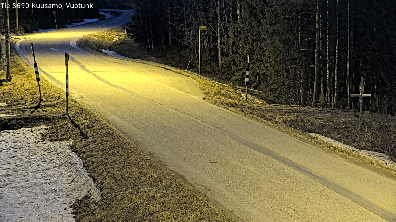 Weather Camera Image Väg 8690 Kuusamo, Vuotunki, Kuusamo, Pohjois-Pohjanmaa
