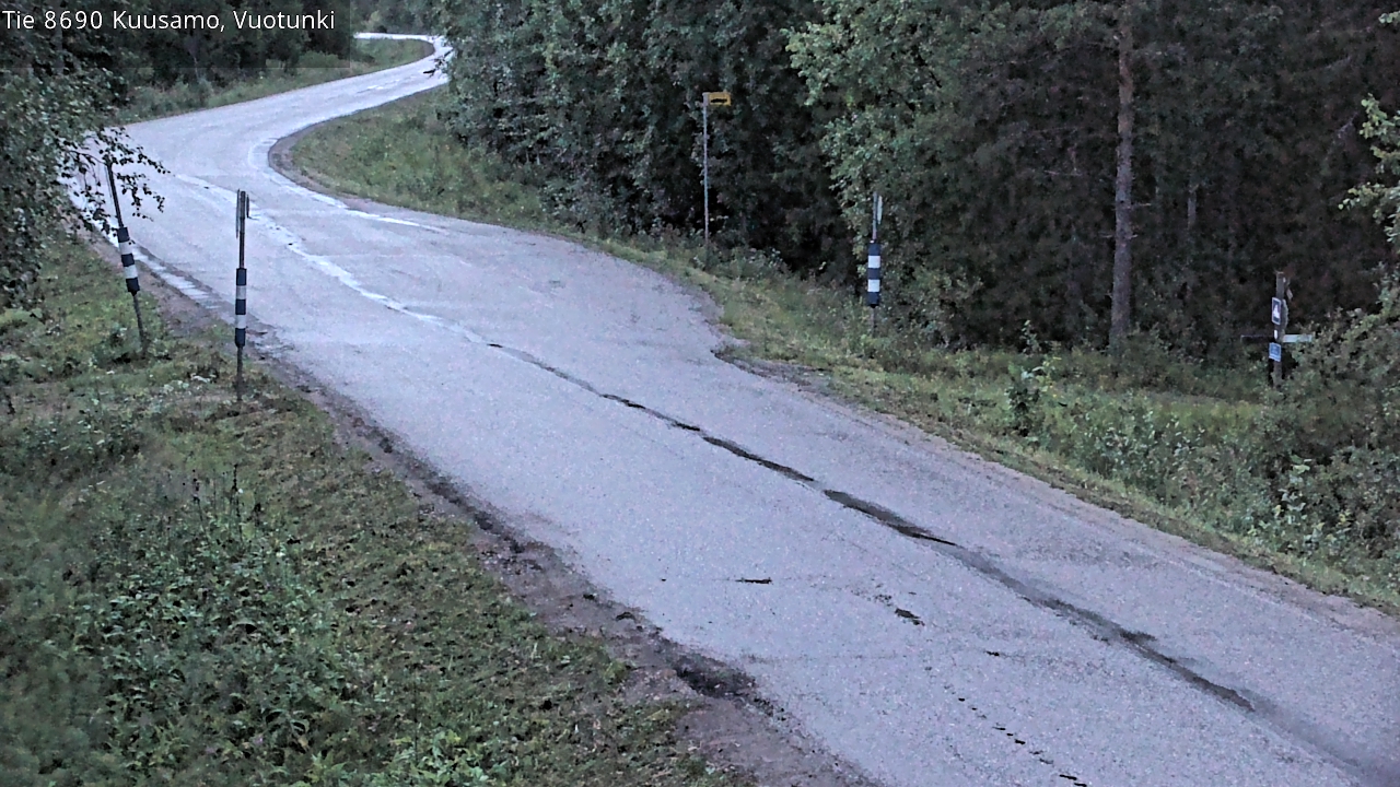 Weather Camera Image Väg 8690 Kuusamo, Vuotunki, Kuusamo, Pohjois-Pohjanmaa