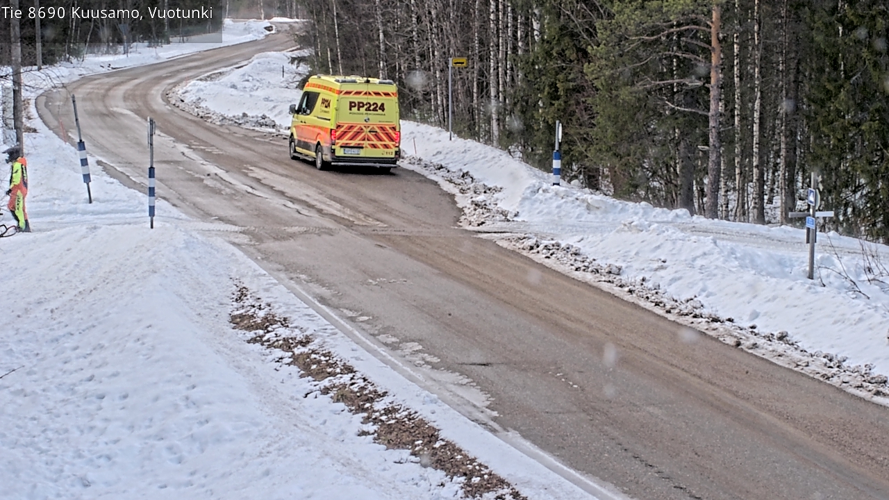 Weather Camera Image Väg 8690 Kuusamo, Vuotunki, Kuusamo, Pohjois-Pohjanmaa