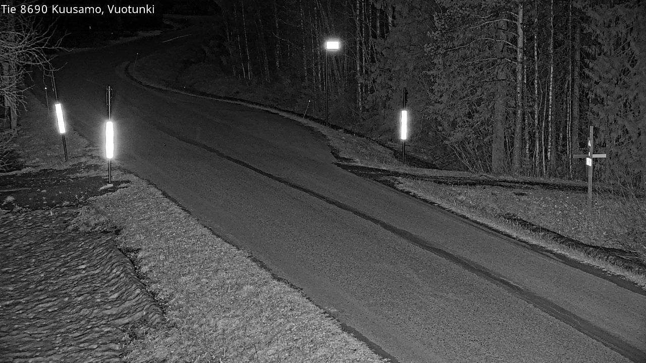 Weather Camera Image Väg 8690 Kuusamo, Vuotunki, Kuusamo, Pohjois-Pohjanmaa