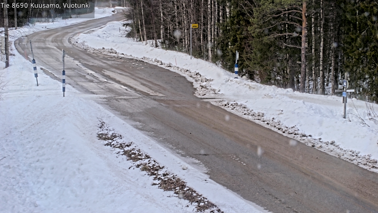 Weather Camera Image Väg 8690 Kuusamo, Vuotunki, Kuusamo, Pohjois-Pohjanmaa