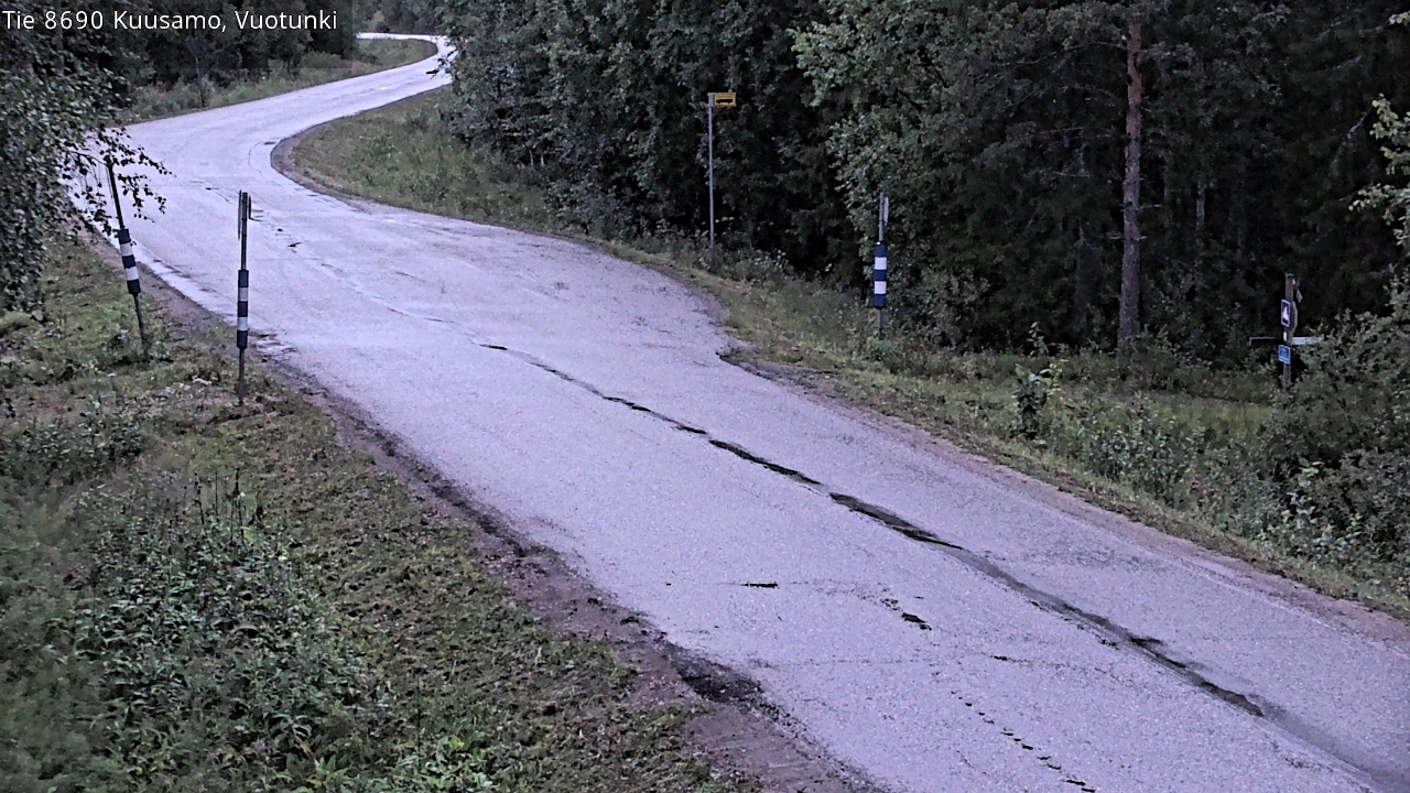 Weather Camera Image Väg 8690 Kuusamo, Vuotunki, Kuusamo, Pohjois-Pohjanmaa