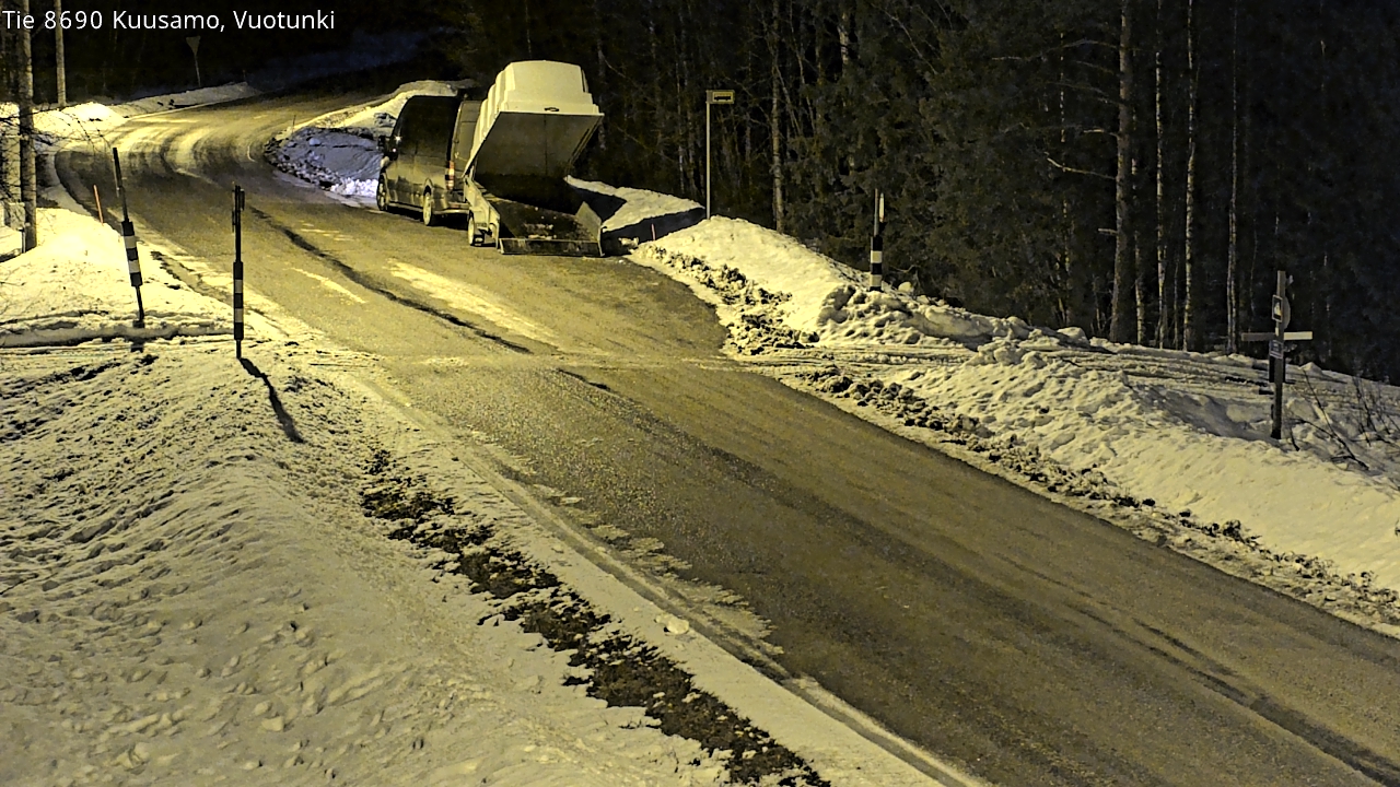 Weather Camera Image Road 8690 Kuusamo, Vuotunki, Kuusamo, Pohjois-Pohjanmaa
