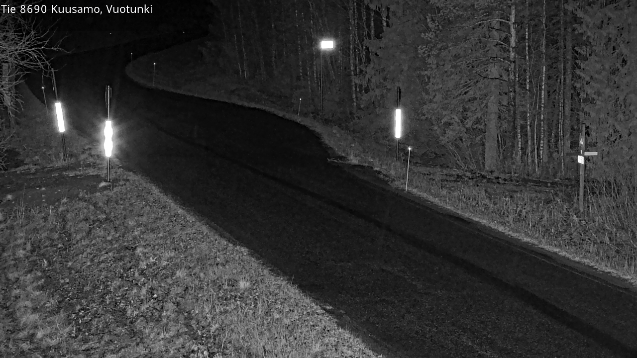 Weather Camera Image Road 8690 Kuusamo, Vuotunki, Kuusamo, Pohjois-Pohjanmaa