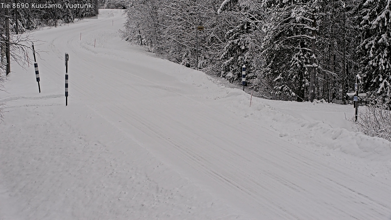 Weather Camera Image Road 8690 Kuusamo, Vuotunki, Kuusamo, Pohjois-Pohjanmaa