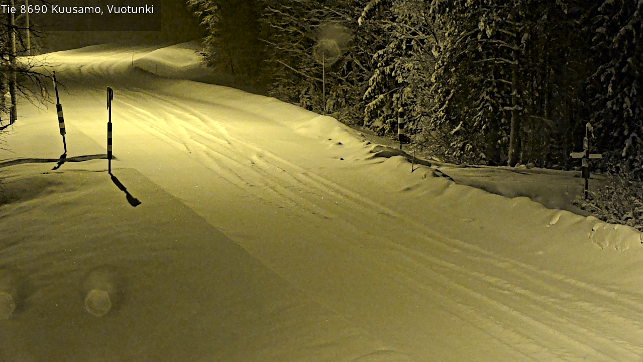 Weather Camera Image Road 8690 Kuusamo, Vuotunki, Kuusamo, Pohjois-Pohjanmaa