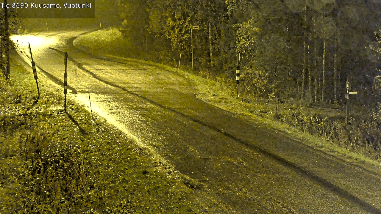 Weather Camera Image Road 8690 Kuusamo, Vuotunki, Kuusamo, Pohjois-Pohjanmaa